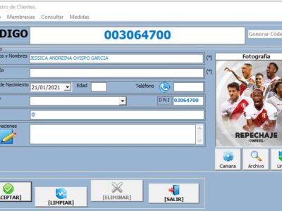 Sistema para Gymnasios