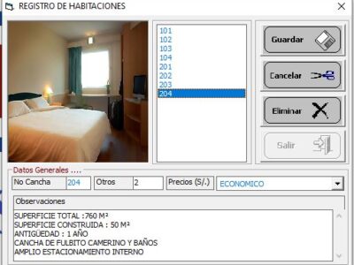 Sistema de Habitaciones Hotelerias